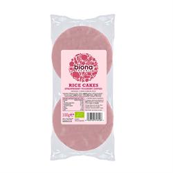 Biona Organic Strawberry Coated Rice Cakes – 100g