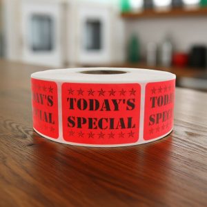 Today’s Special Label Stickers – 1000/roll