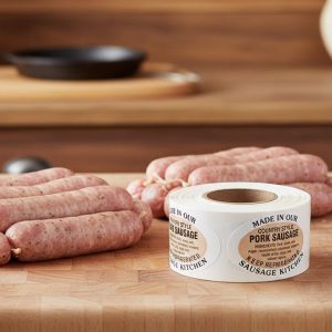 Country Style Pork Sausage Label Butcher Sticker – 500/roll