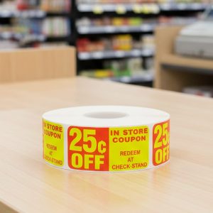 25 Cent OFF Label Stickers – 500/roll