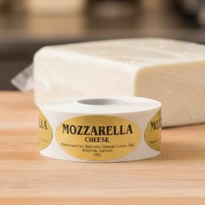 Mozzarella Cheese Label Stickers – 500/roll