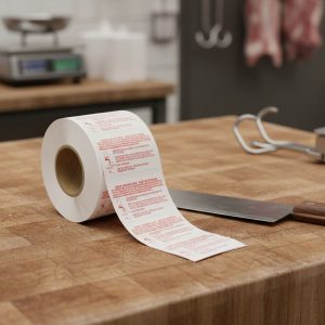 Safe Handling Label Red 1.25″ x 2.25″ – 1000/roll