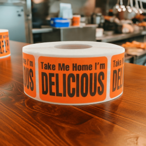 Take Me Home I’m Delicious Label Stickers – 500/roll