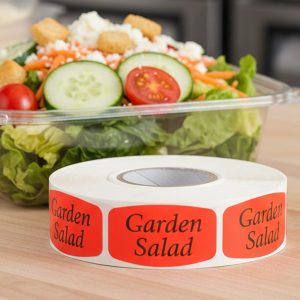 Garden Salad Deli Label Stickers – 1000/roll