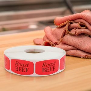 Roast Beef Deli Label Stickers – 1000/roll