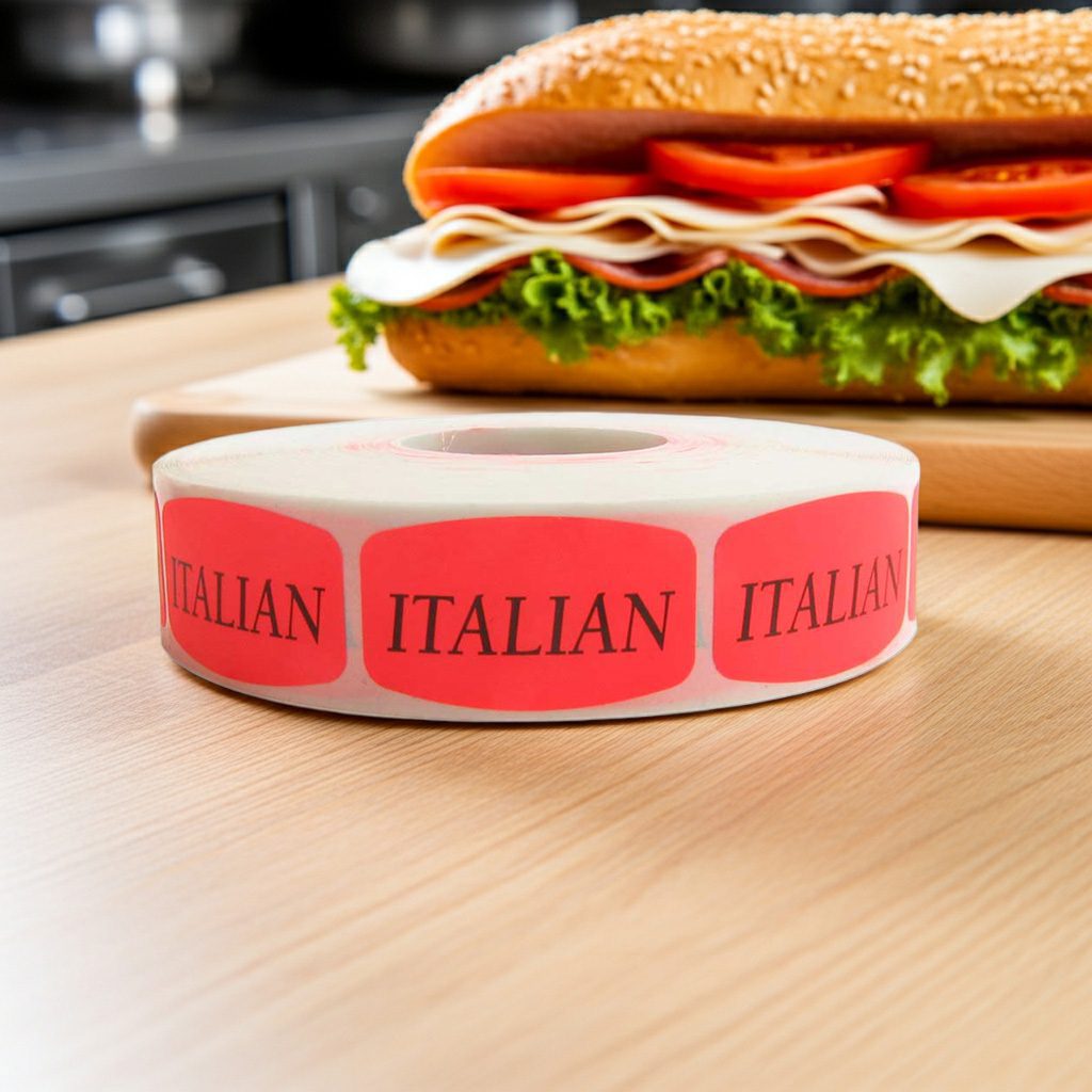 Italian Label Stickers – 1000/roll - Image 2