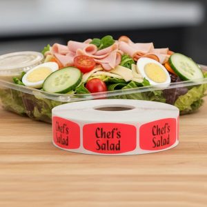 Chef Salad Deli Label Stickers – 1000/roll