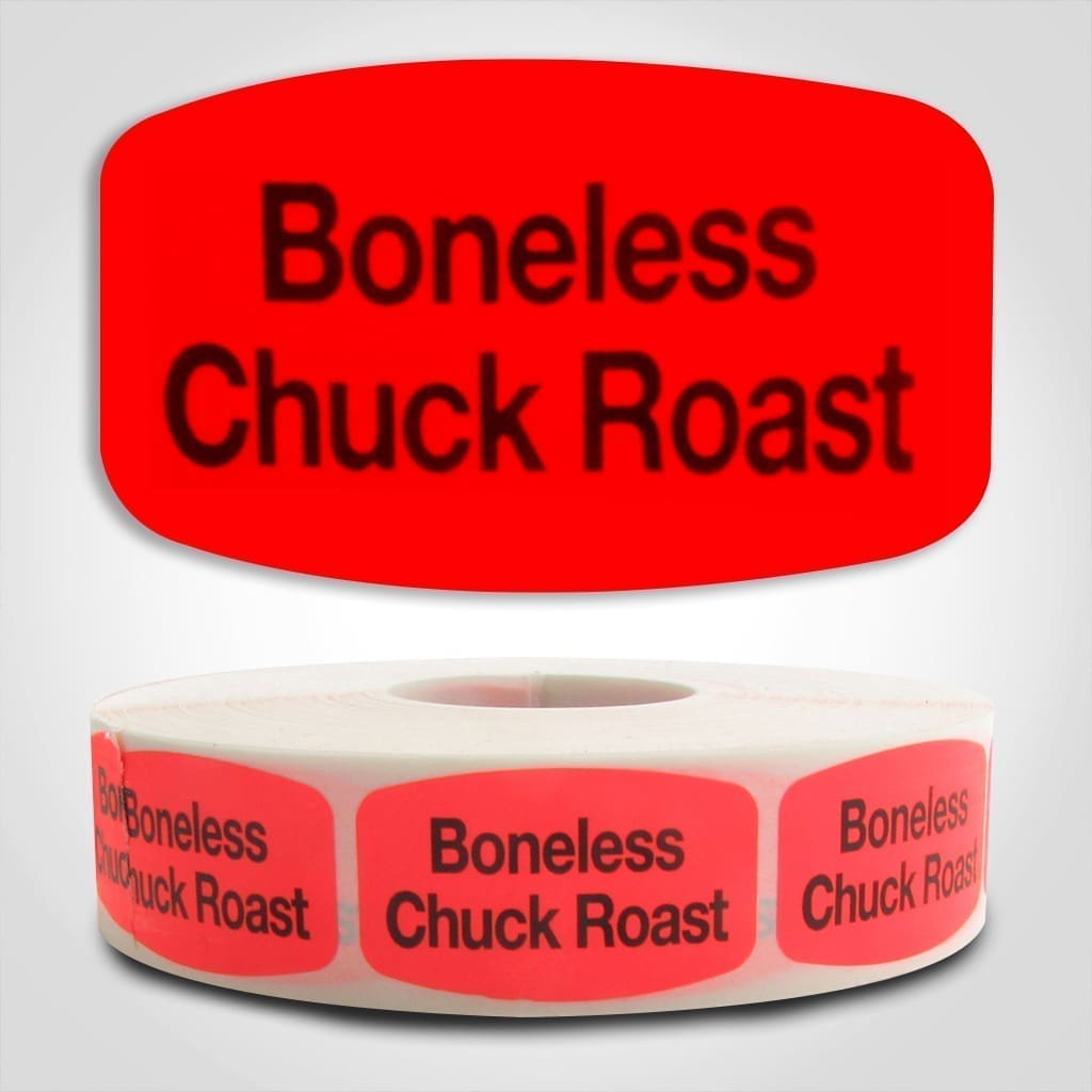 Boneless Chuck Roast Label Butcher Sticker – 1000/roll - Image 4