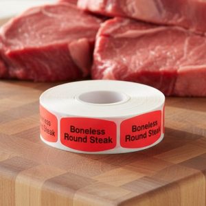 Boneless Round Steak Label Butcher Sticker – 1000/roll