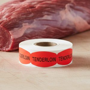 Tenderloin Label Butcher Sticker – 1000/roll