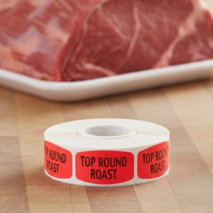 Top Round Roast Label Butcher Sticker – 1000/roll