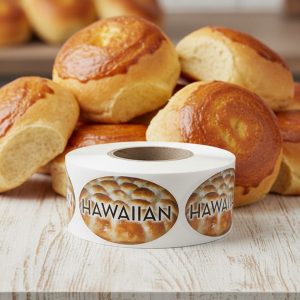 Hawaiian Bread Rolls Label Stickers – 500/roll