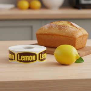 Lemon Label Bakery Flavor Stickers – 1000/roll