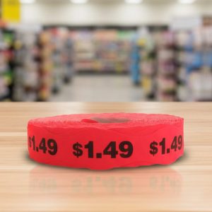 $1.49 Pricing Label Stickers – 1000/roll