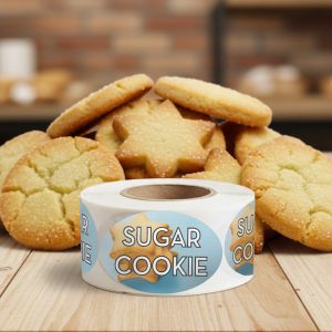 Sugar Cookie Label Bakery Flavor Stickers – 500/roll