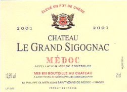 Chateau Le Grand Sigognac, Médoc AC