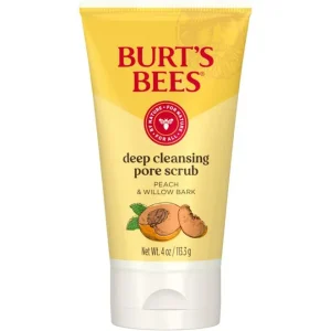 Burt’s Bees Peach & Willow Bark Deep Pore Scrub (110g)