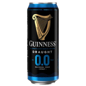 Guinness 0.0 Non Alcoholic Stout 4x500ml Cans (only available to areas BT15, 36, 37)